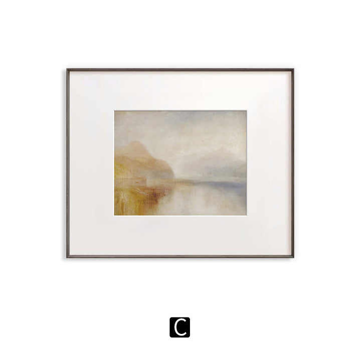 Gerahmter Landschaft Leinwand Kunstdruck