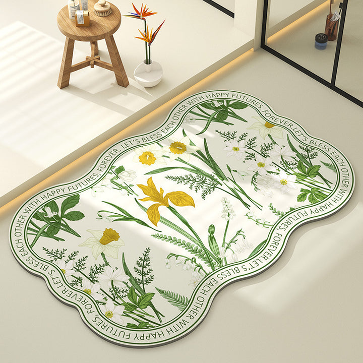 Dekorative Blumen Teppich