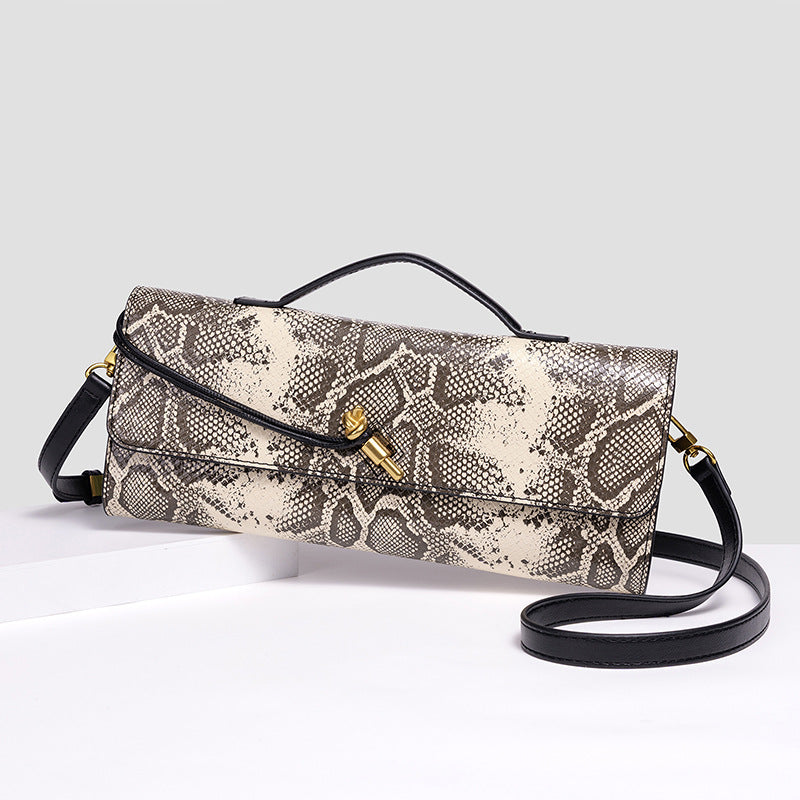 Prägung Schlangenprint Abend Clutch Karnz