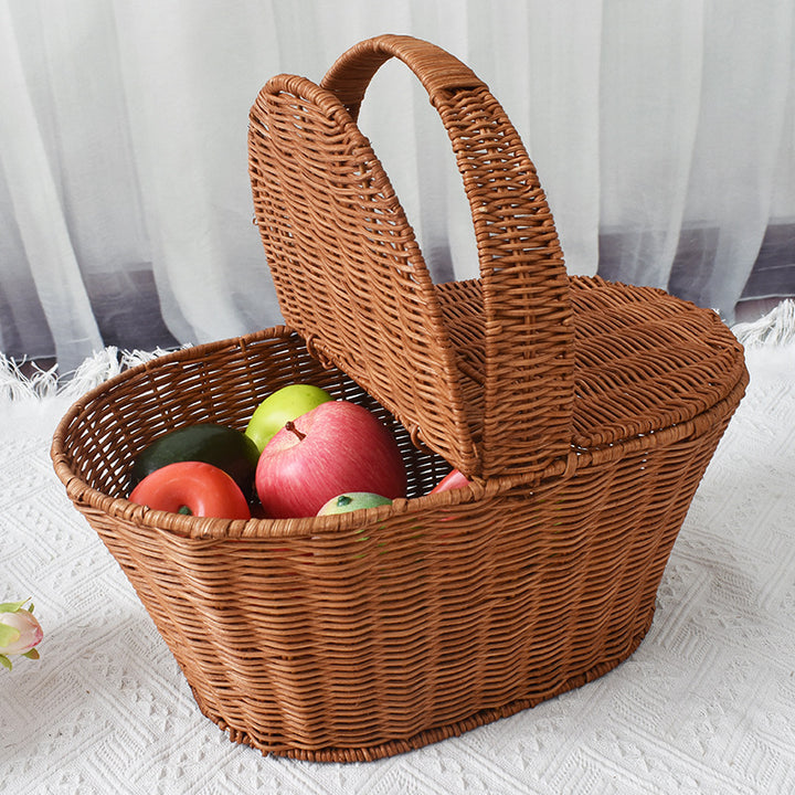 Handgewebter Picknickaufbewahrungskorb Karnz