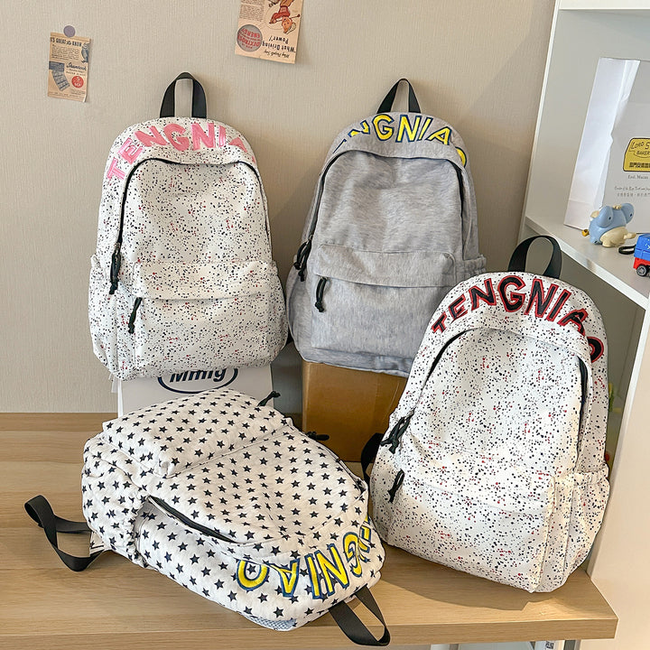 Trendiger Grafikdruck-Rucksack Karnz