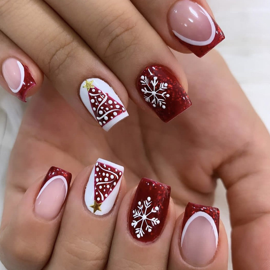 Festliche thematische Acryl-Nagelkunstverlängerungen Karnz