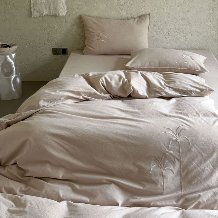 Luxuriöses Baumwollsatin-Bettwäsche-Set mit Hotelverschluss und extra-weichen Kissenbezügen