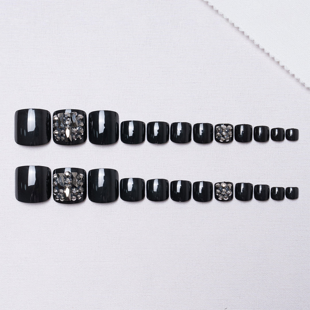 Dekoratives Rhinestone Pediküre Set  1791110394