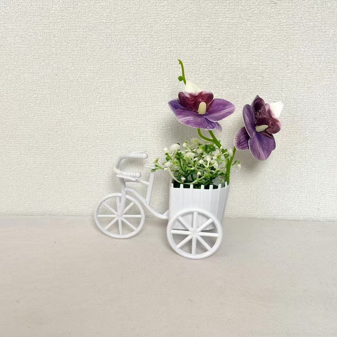 Dekorativer Fahrrad-Blumentopf für Garten Heim Anzeige