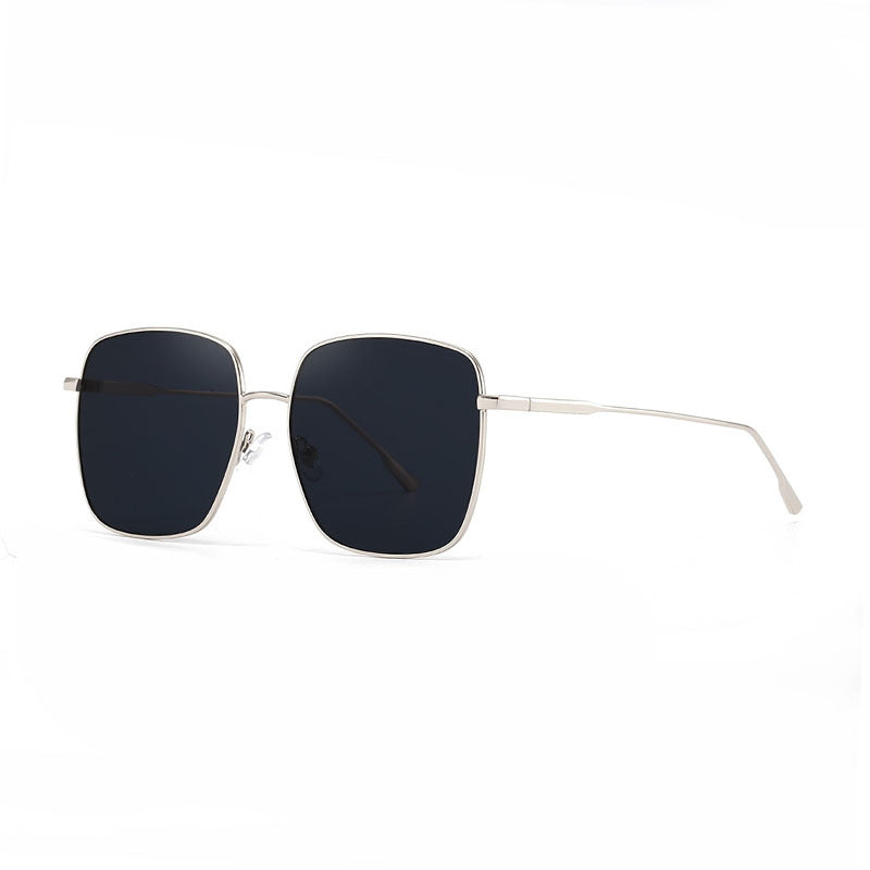 Damen Sonnenbrille mit modernem quadratischen Edelstahlrahmen und polarisierenden Gläsern Karnz
