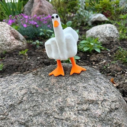 Lustige Gansfigur Karnz