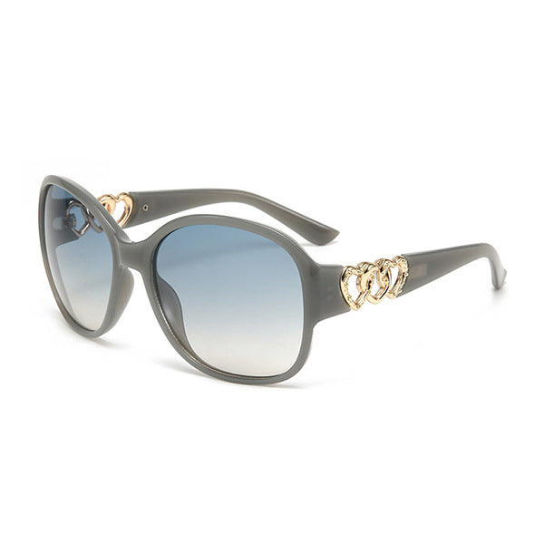Damen elegante Sonnenbrille mit exquisite Rahmenverzierung Karnz