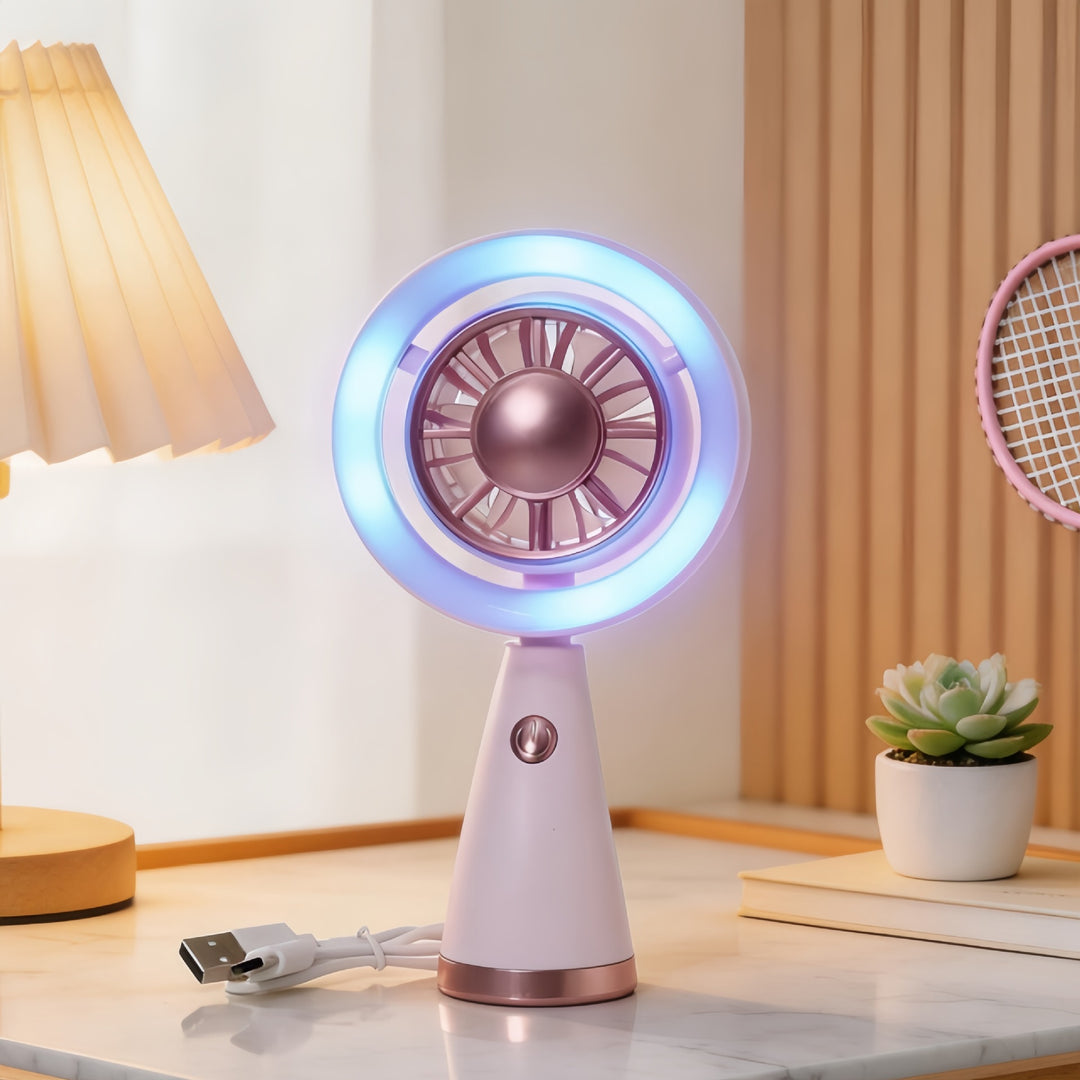 Unisex Tragbarer LED Ventilator im modernen Design Karnz