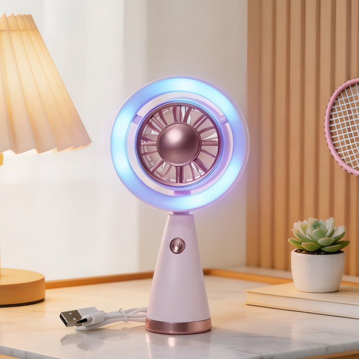 Unisex Tragbarer LED Ventilator im modernen Design Karnz
