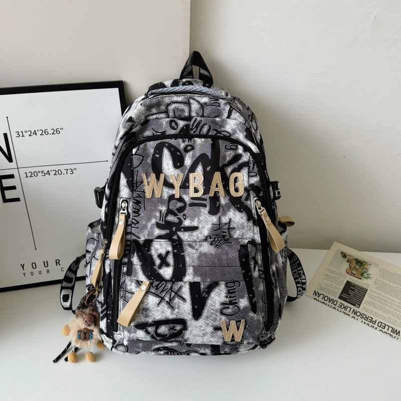 Stylischer Graffiti-Print-Rucksack