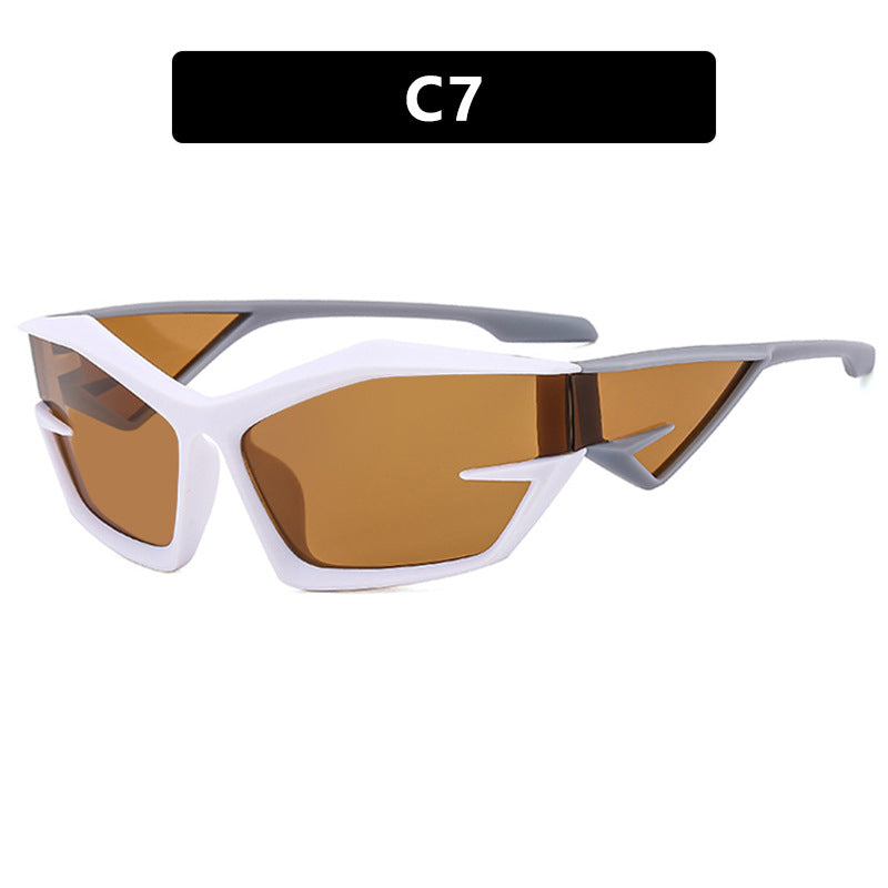 Damen futuristische Sport-Sonnenbrille Karnz