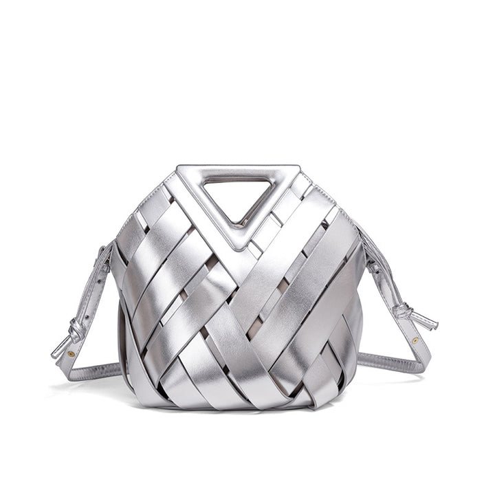 Handgefertigte Geflochtene Leder-Handtasche Karnz