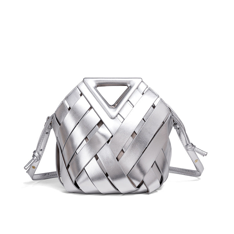 Gewebte Leder-Handtasche Karnz
