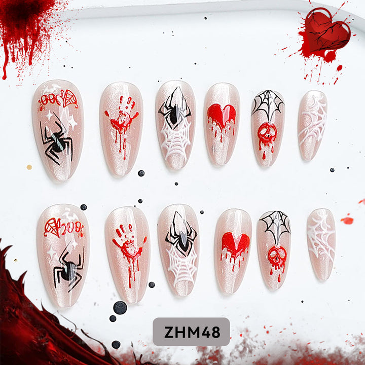 Halloween-Themen Press-On Nagelkollektion Karnz