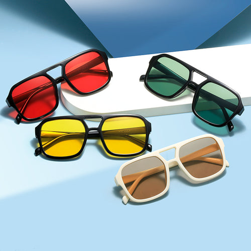 Klare Linse Quadratrahmen Sonnenbrille Karnz
