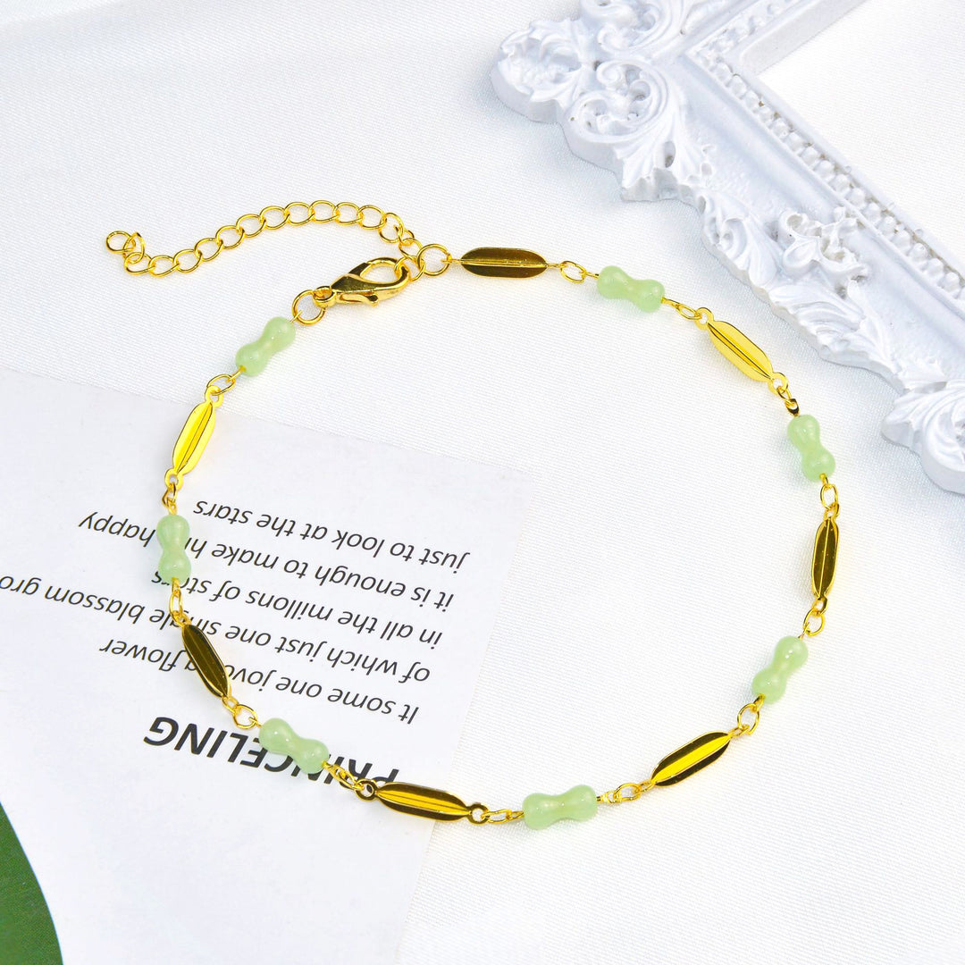 Elegante Edelstein Fußkette Karnz