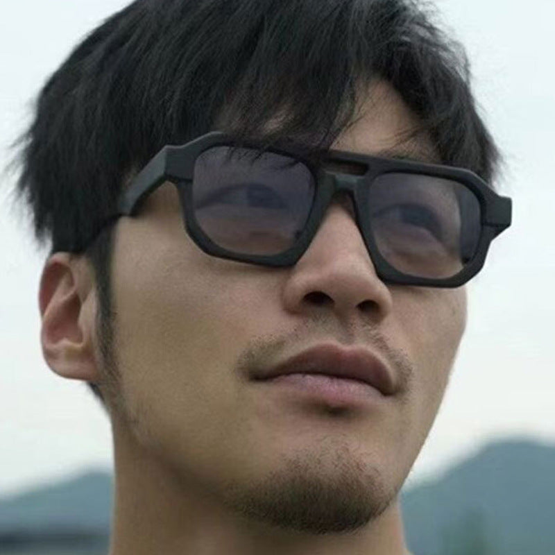 Damen stilvolle geometrische Sonnenbrille Karnz
