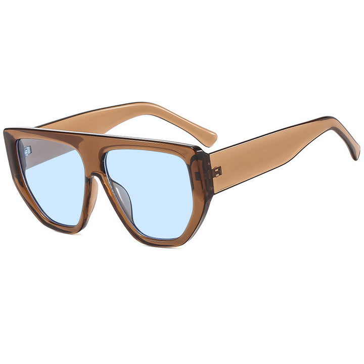 Damen modische Oversized-Sonnenbrille mit innovativem Rahmen Karnz