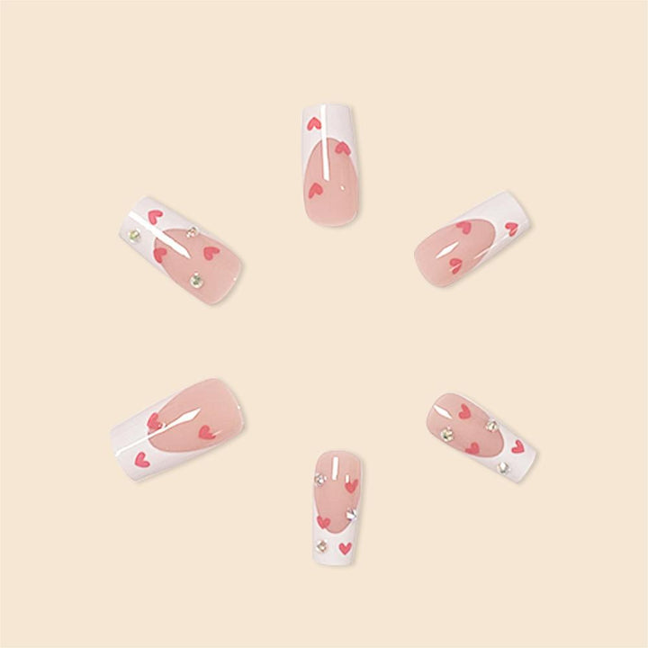 Stylische herzthemen Nagelverlängerungen