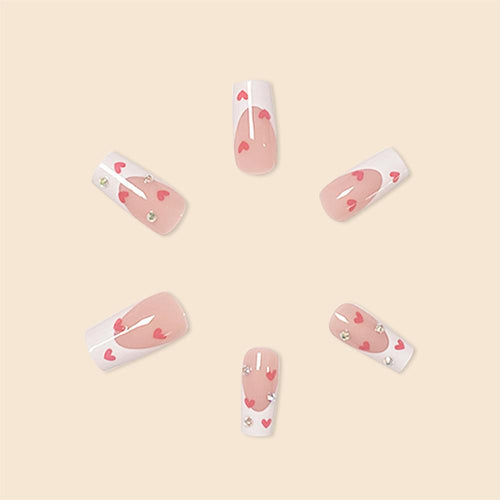 Stylische herzthemen Nagelverlängerungen