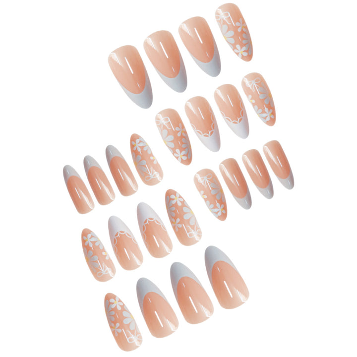Blumenmuster Nagelkunst Set Karnz