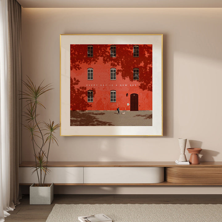 Rahmen inspirierende Wandkunst Druck