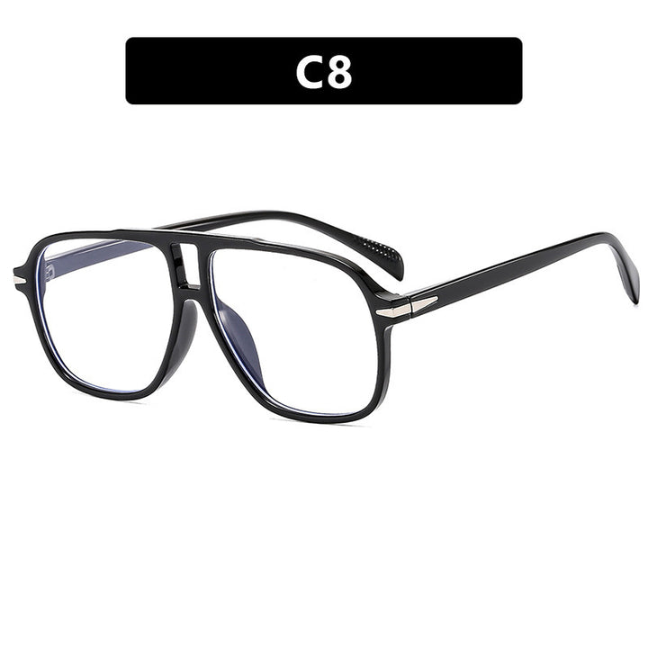 Damen modische, quadratische Sonnenbrille mit stylischem Rahmen Karnz