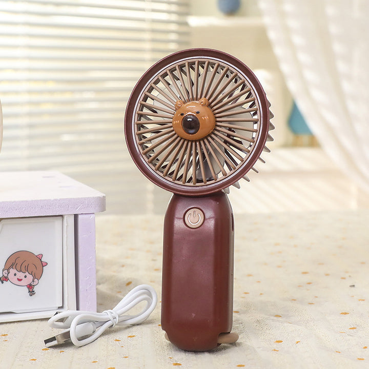 Damen Tragbarer Handventilator mit süßem Bärenmotiv Karnz