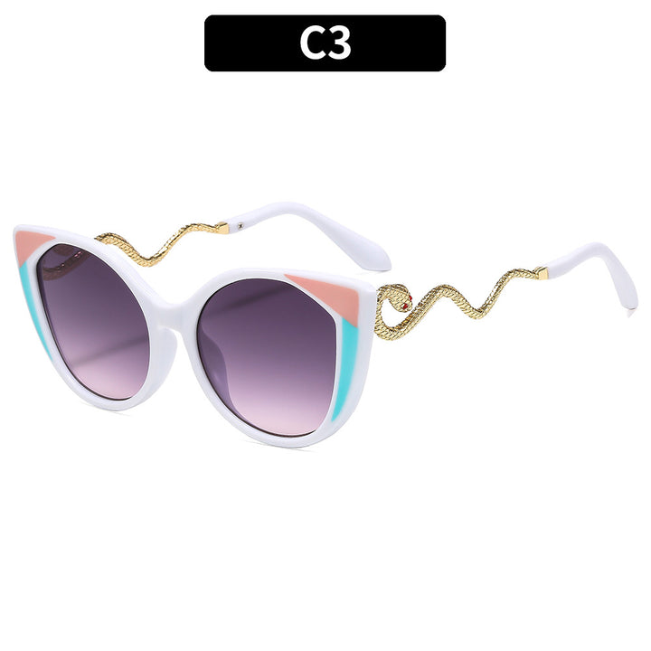 Künstlerische Katzenaugen-Sonnenbrille