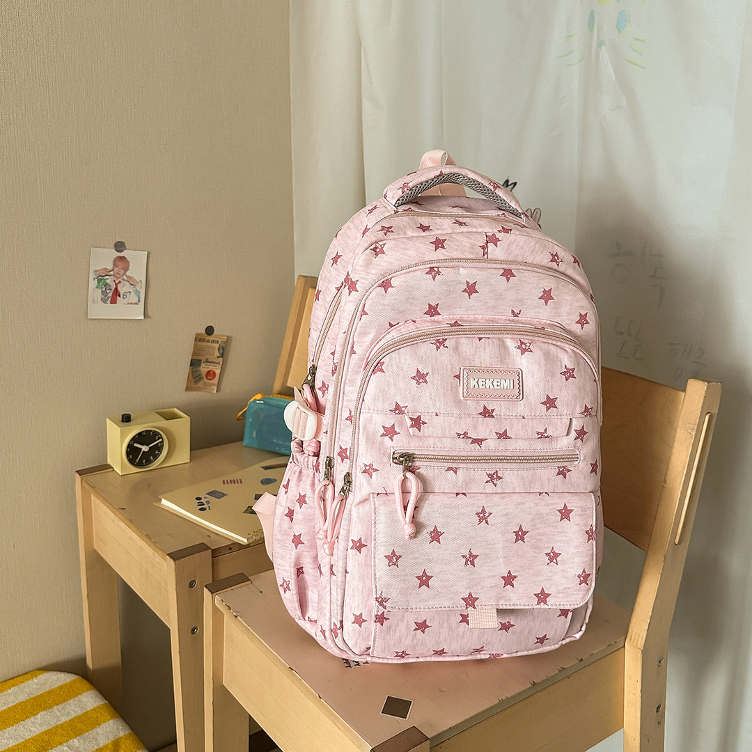 Stylische Stern- bedruckte Schulrucksack Karnz