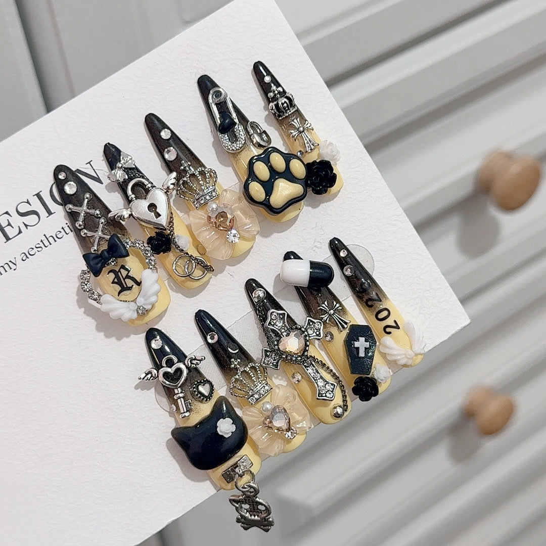 Dekoratives thematisches Nageldesign-Set