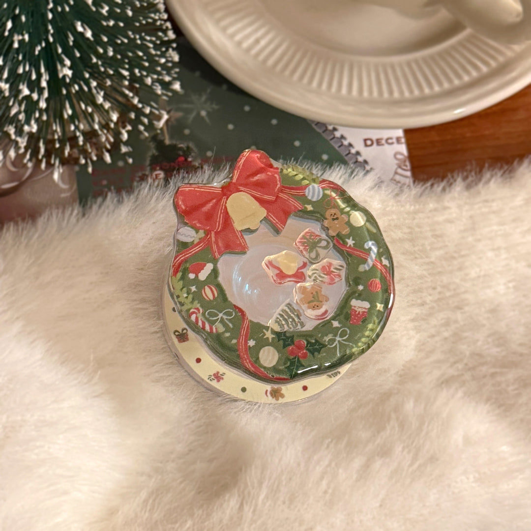 Dekorativer Keramik-Untersetzer im Weihnachtsdesign Karnz