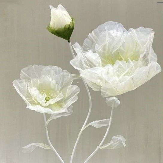 Dekorative transparente florale Skulptur