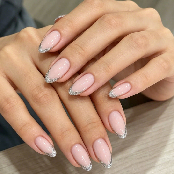 Elegante Glitzer-besetzte Gel-Nagelverstärkungen Karnz