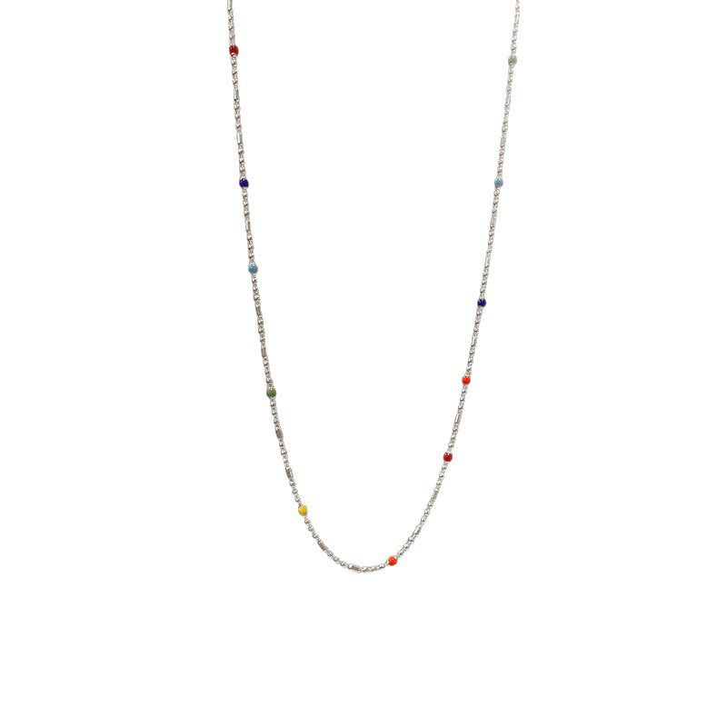Zarte Mehrfarbige Perlenkette Armband Karnz