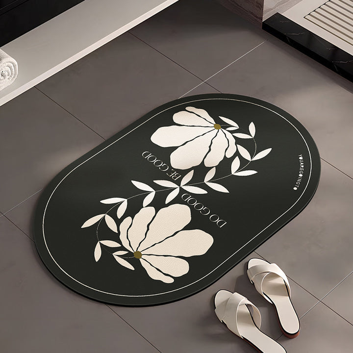 Stylische Blumenmuster Badezimmermatte
