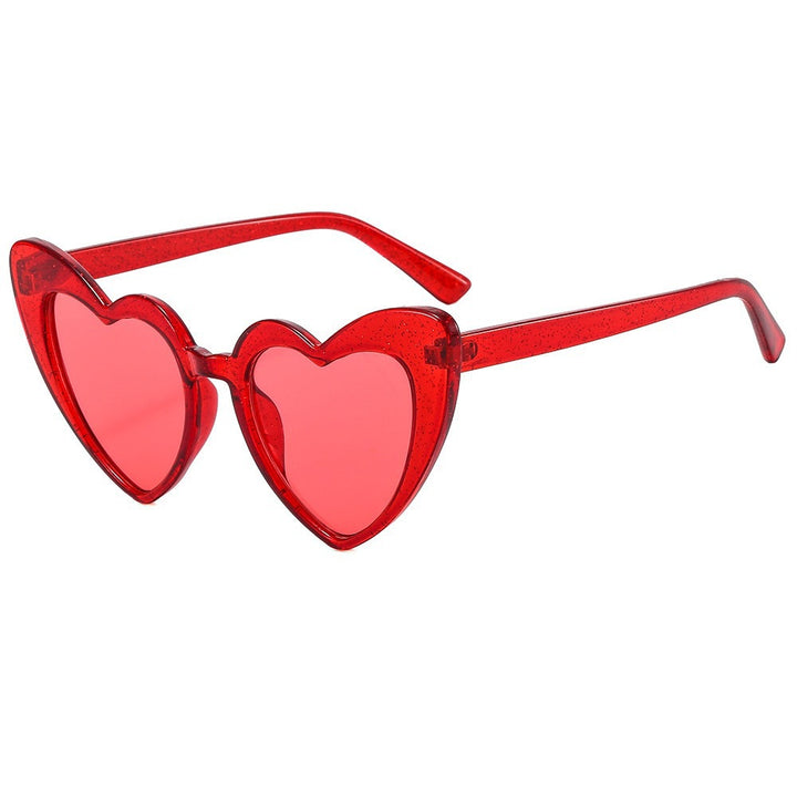 Herzförmige Retro-Sonnenbrille Karnz