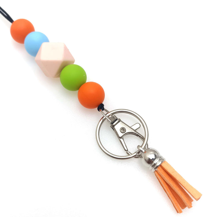 Farbenfrohe Perlen Schlüsselanhänger Halter Karnz