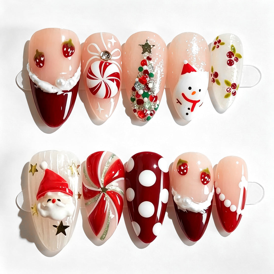 Festliches Feiertags-Nagelkunst-Set