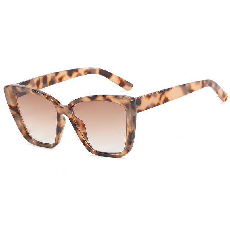 Damen quadratische Sonnenbrille im modernen Schildkrötenmuster Karnz