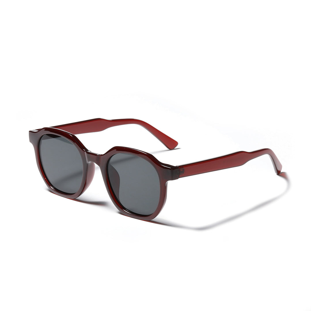 Damen stylische Sonnenbrille mit klarem Rahmen und polarisierten Gläsern Karnz