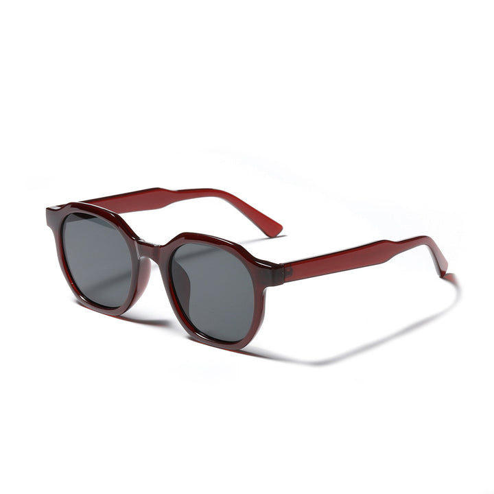 Damen stylische Sonnenbrille mit klarem Rahmen und polarisierten Gläsern Karnz