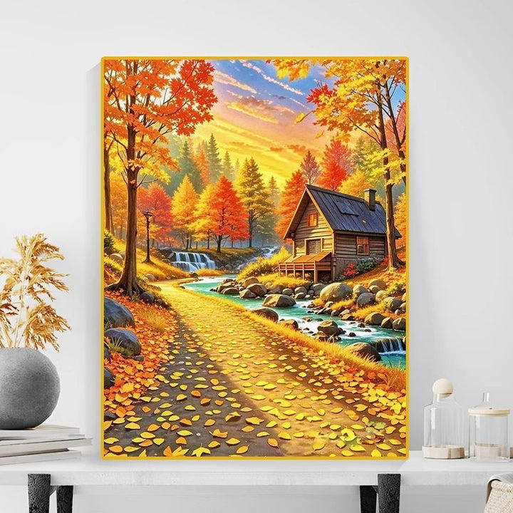 Herbstlandschaft Leinwanddruck Karnz