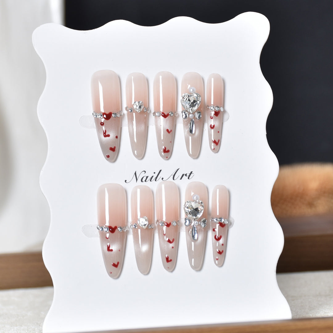 Dekoratives Press-On Nagelkunst Set Karnz