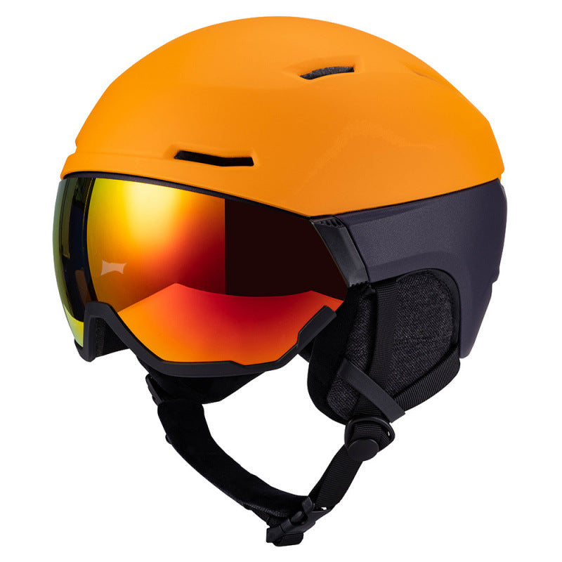 Skihelm mit integriertem Visier Karnz