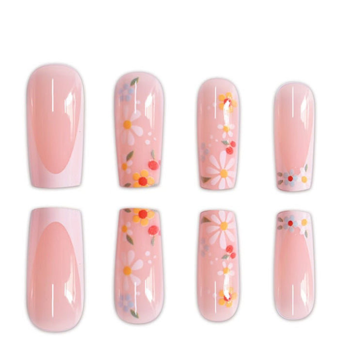 Florale Acryl-Nagelkunst Karnz