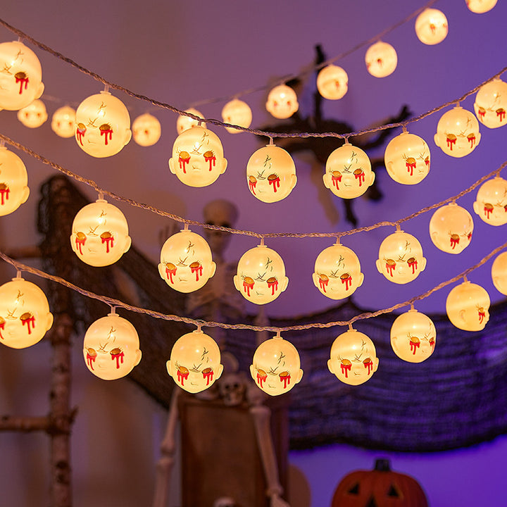 Festliche Geister LED Lichterkette Karnz
