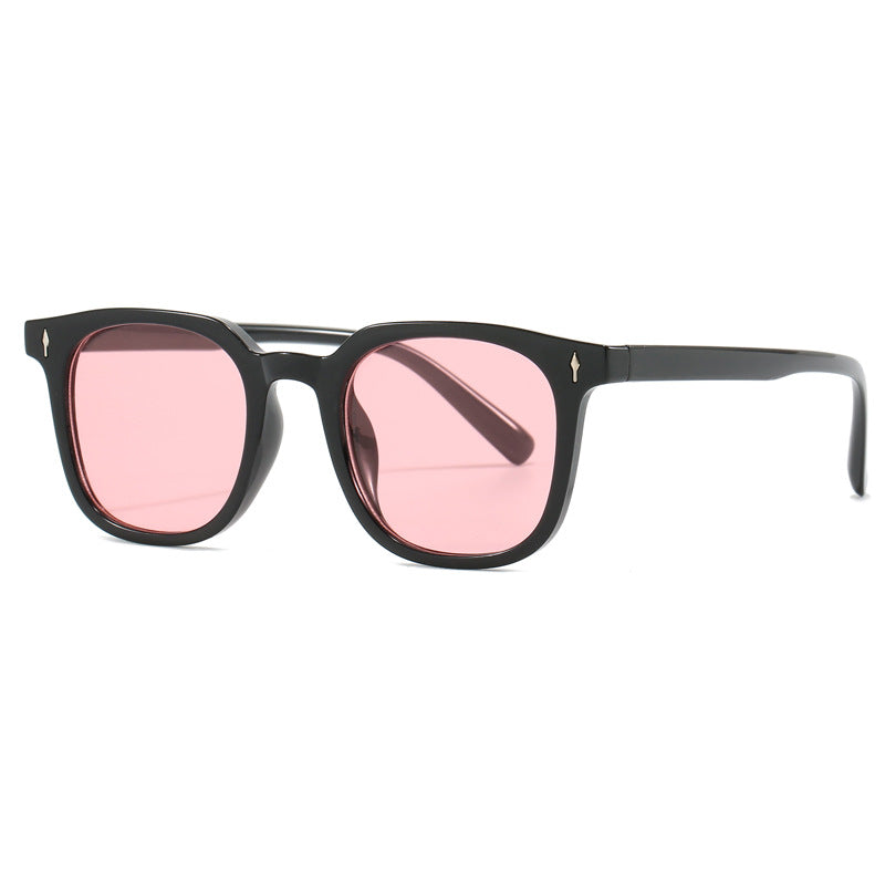 Damen modische quadratische Sonnenbrille mit langlebigem Kunststoffrahmen Karnz