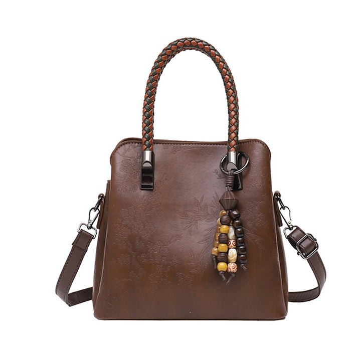 Elegante Handgefertigte Floral Prägung Tragetasche